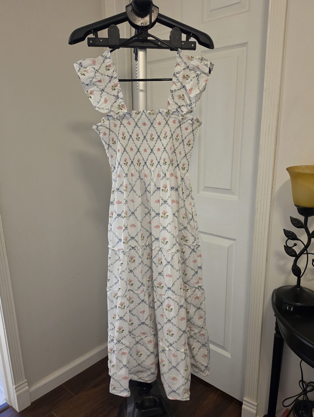 Hill House Home Ellie Nap Dress In Butterfly Trellis - Picture 10 of 10